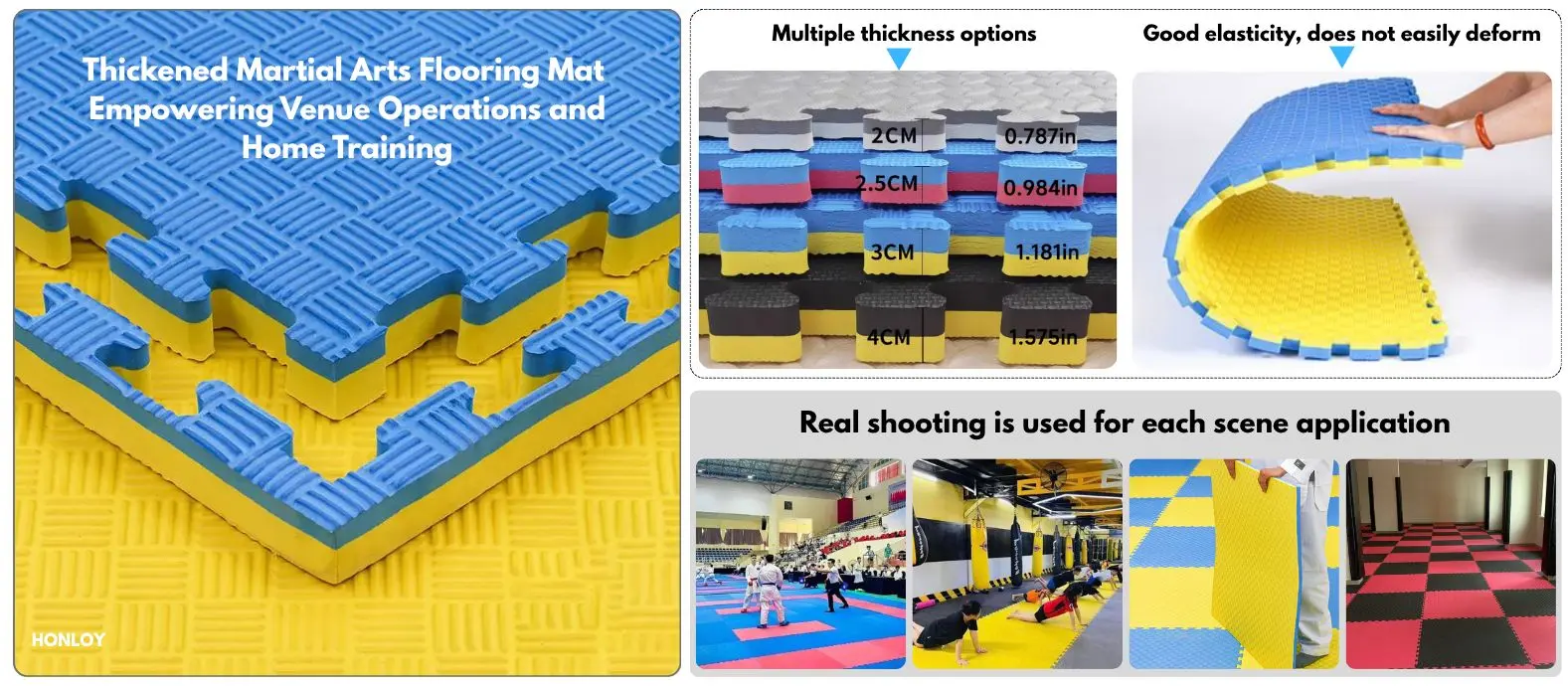 Thickened Martial Arts Flooring Mat — Empowering Venue Operations and Home Training